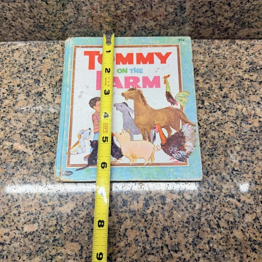 Vintage 1968 Tommy On The Farm Solveig Paulson Russell Whitman HC Kids Book